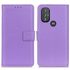 Custodia Portafoglio In Pelle Cover con Supporto A08D per Motorola Moto G Play Gen 2 Viola