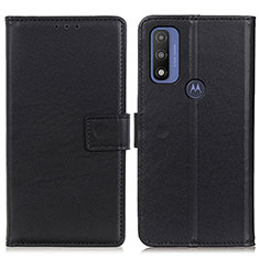 Custodia Portafoglio In Pelle Cover con Supporto A08D per Motorola Moto G Pure Nero