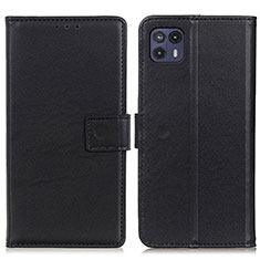 Custodia Portafoglio In Pelle Cover con Supporto A08D per Motorola Moto G50 5G Nero