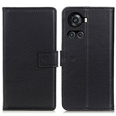 Custodia Portafoglio In Pelle Cover con Supporto A08D per OnePlus 10R 5G Nero