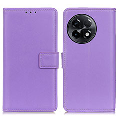 Custodia Portafoglio In Pelle Cover con Supporto A08D per OnePlus Ace 2 5G Viola