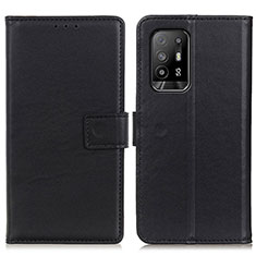 Custodia Portafoglio In Pelle Cover con Supporto A08D per Oppo A94 5G Nero