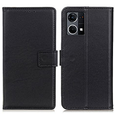 Custodia Portafoglio In Pelle Cover con Supporto A08D per Oppo F21s Pro 4G Nero