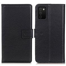 Custodia Portafoglio In Pelle Cover con Supporto A08D per Samsung Galaxy A02s Nero