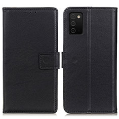 Custodia Portafoglio In Pelle Cover con Supporto A08D per Samsung Galaxy A03s Nero