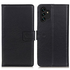 Custodia Portafoglio In Pelle Cover con Supporto A08D per Samsung Galaxy A13 4G Nero