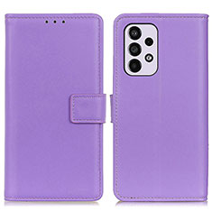 Custodia Portafoglio In Pelle Cover con Supporto A08D per Samsung Galaxy A33 5G Viola