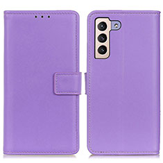 Custodia Portafoglio In Pelle Cover con Supporto A08D per Samsung Galaxy S21 Plus 5G Viola