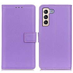 Custodia Portafoglio In Pelle Cover con Supporto A08D per Samsung Galaxy S22 Plus 5G Viola