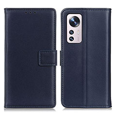 Custodia Portafoglio In Pelle Cover con Supporto A08D per Xiaomi Mi 12 5G Blu