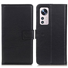 Custodia Portafoglio In Pelle Cover con Supporto A08D per Xiaomi Mi 12 Pro 5G Nero