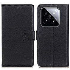 Custodia Portafoglio In Pelle Cover con Supporto A08D per Xiaomi Mi 14 Pro 5G Nero