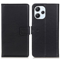 Custodia Portafoglio In Pelle Cover con Supporto A08D per Xiaomi Redmi 12 4G Nero