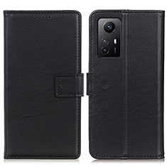 Custodia Portafoglio In Pelle Cover con Supporto A08D per Xiaomi Redmi Note 12S Nero