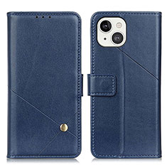 Custodia Portafoglio In Pelle Cover con Supporto A09 per Apple iPhone 13 Blu