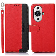 Custodia Portafoglio In Pelle Cover con Supporto A09D per Huawei Nova 11 Pro Rosso