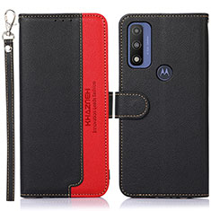 Custodia Portafoglio In Pelle Cover con Supporto A09D per Motorola Moto G Pure Nero