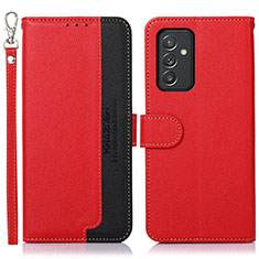 Custodia Portafoglio In Pelle Cover con Supporto A09D per Samsung Galaxy F34 5G Rosso