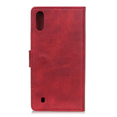 Custodia Portafoglio In Pelle Cover con Supporto A09D per Samsung Galaxy M01 Rosso