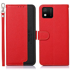 Custodia Portafoglio In Pelle Cover con Supporto A09D per Wiko Y52 Rosso