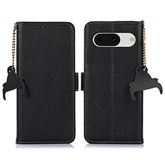 Custodia Portafoglio In Pelle Cover con Supporto A10D per Google Pixel 8a 5G Nero