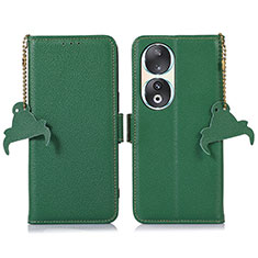 Custodia Portafoglio In Pelle Cover con Supporto A10D per Huawei Honor 90 5G Verde