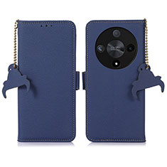 Custodia Portafoglio In Pelle Cover con Supporto A10D per Huawei Honor Magic6 Lite 5G Blu