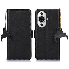 Custodia Portafoglio In Pelle Cover con Supporto A10D per Huawei Nova 11 Nero