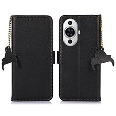 Custodia Portafoglio In Pelle Cover con Supporto A10D per Huawei Nova 11 Ultra Nero