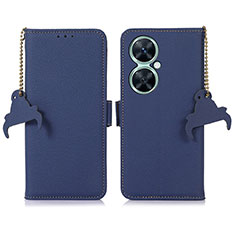 Custodia Portafoglio In Pelle Cover con Supporto A10D per Huawei Nova 11i Blu