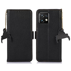 Custodia Portafoglio In Pelle Cover con Supporto A10D per Motorola Moto Edge 40 Pro 5G Nero