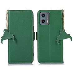 Custodia Portafoglio In Pelle Cover con Supporto A10D per Motorola Moto G 5G (2023) Verde