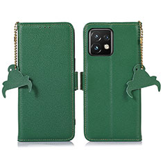 Custodia Portafoglio In Pelle Cover con Supporto A10D per Motorola Moto X40 5G Verde