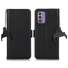 Custodia Portafoglio In Pelle Cover con Supporto A10D per Nokia G310 5G Nero