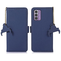 Custodia Portafoglio In Pelle Cover con Supporto A10D per Nokia G42 5G Blu