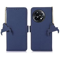 Custodia Portafoglio In Pelle Cover con Supporto A10D per OnePlus 11R 5G Blu