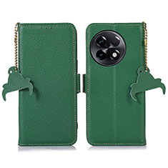 Custodia Portafoglio In Pelle Cover con Supporto A10D per OnePlus Ace 2 5G Verde