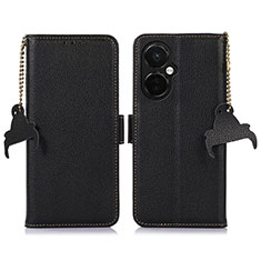 Custodia Portafoglio In Pelle Cover con Supporto A10D per OnePlus Nord CE 3 5G Nero