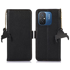 Custodia Portafoglio In Pelle Cover con Supporto A10D per Xiaomi Poco C55 Marrone