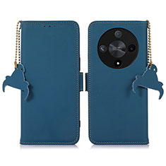 Custodia Portafoglio In Pelle Cover con Supporto A11D per Huawei Honor Magic6 Lite 5G Blu