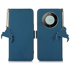 Custodia Portafoglio In Pelle Cover con Supporto A11D per Huawei Mate 60 Blu