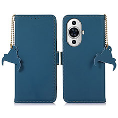 Custodia Portafoglio In Pelle Cover con Supporto A11D per Huawei Nova 11 Ultra Blu