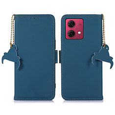 Custodia Portafoglio In Pelle Cover con Supporto A11D per Motorola Moto G84 5G Blu