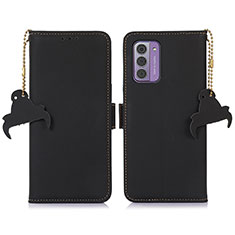 Custodia Portafoglio In Pelle Cover con Supporto A11D per Nokia G42 5G Nero