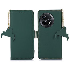 Custodia Portafoglio In Pelle Cover con Supporto A11D per OnePlus 11R 5G Verde