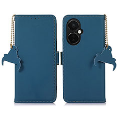 Custodia Portafoglio In Pelle Cover con Supporto A11D per OnePlus Nord CE 3 5G Blu