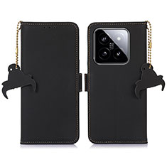 Custodia Portafoglio In Pelle Cover con Supporto A11D per Xiaomi Mi 14 5G Nero