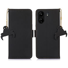 Custodia Portafoglio In Pelle Cover con Supporto A11D per Xiaomi Poco C65 Nero