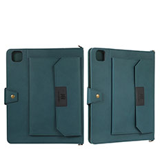 Custodia Portafoglio In Pelle Cover con Supporto AD1 per Apple iPad Pro 11 (2022) Verde