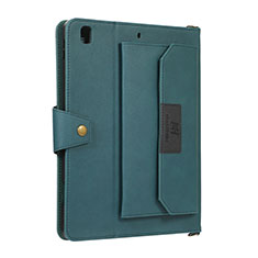 Custodia Portafoglio In Pelle Cover con Supporto AD1 per Apple New iPad 9.7 (2018) Verde